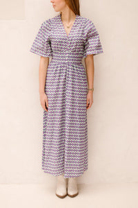 Marielle print dress purple - Bij Keesje - Bij Keesje The Label - Jurk