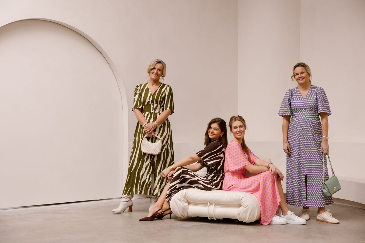 Marielle print dress purple - Bij Keesje - Bij Keesje The Label - Jurk