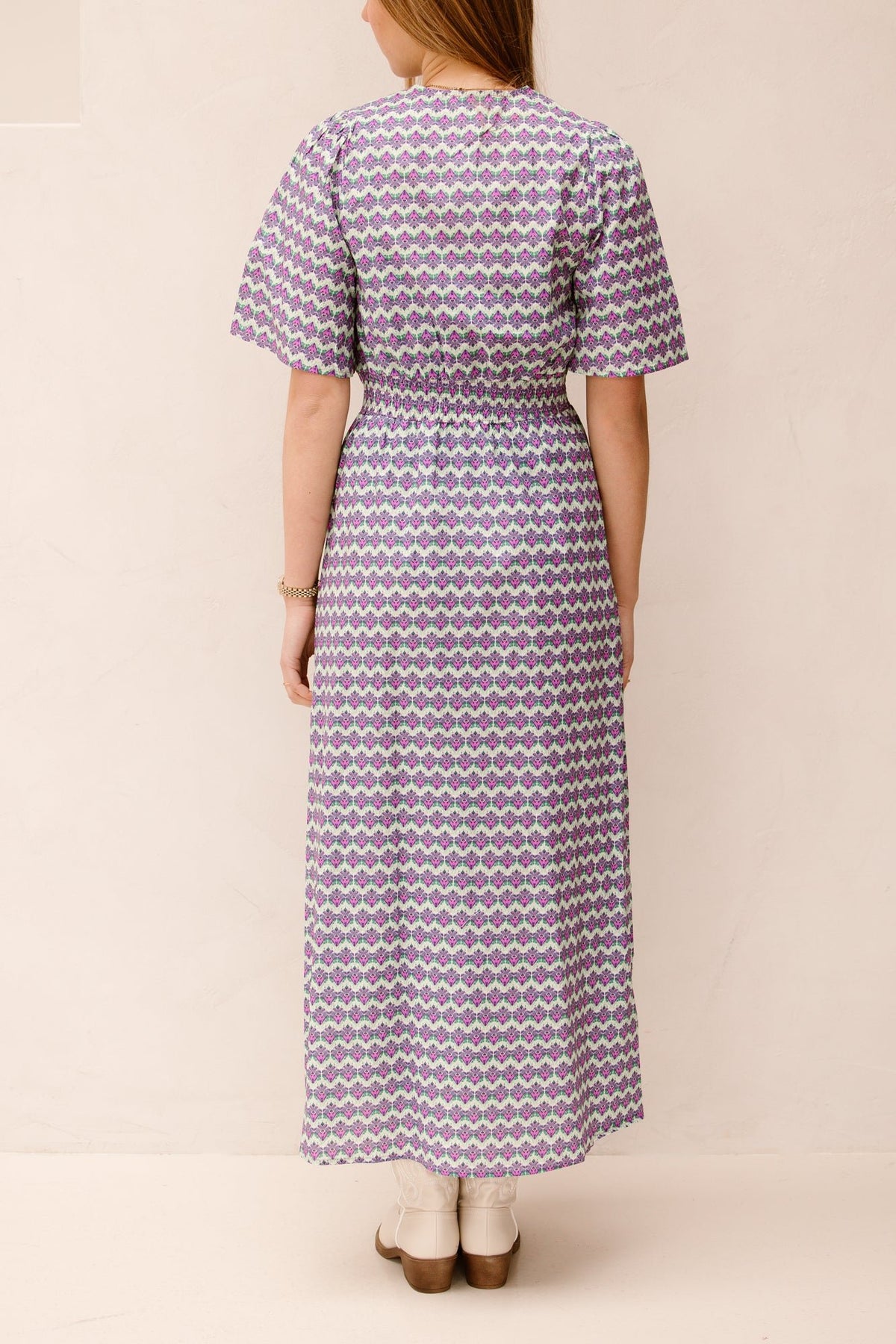 Marielle print dress purple - Bij Keesje - Bij Keesje The Label - Jurk