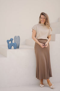 Mariët Top beige - Bij Keesje - Bij Keesje - Top