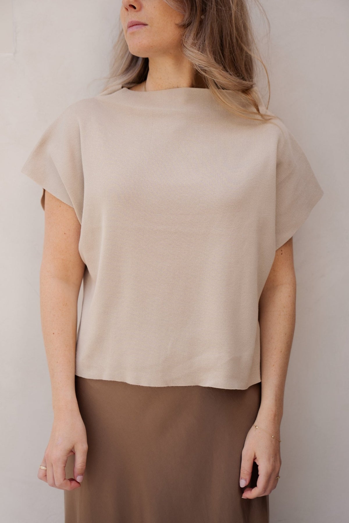 Mariët Top beige - Bij Keesje - Bij Keesje - Top