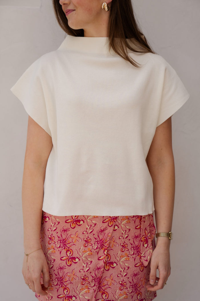 Mariët Top ecru - Bij Keesje - Bij Keesje - Top