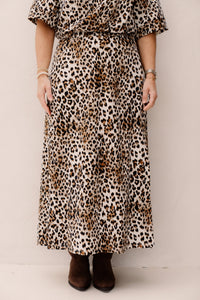 Marilyn Skirt Offwhite/Walnut - Bij Keesje - G - maxx - Rok