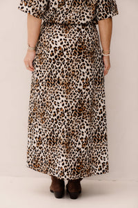 Marilyn Skirt Offwhite/Walnut - Bij Keesje - G - maxx - Rok