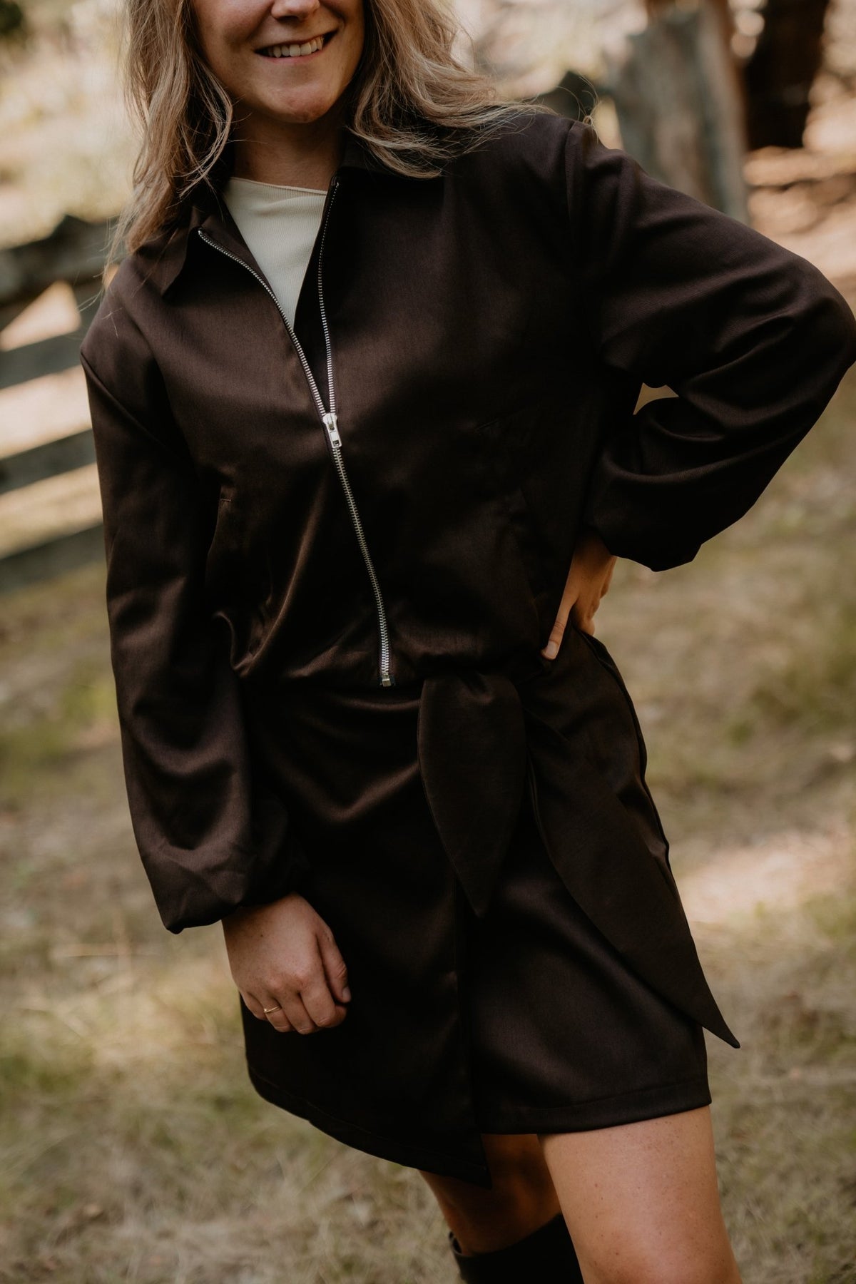 Marit Bomber Jacket Brown - Bij Keesje - Bij Keesje The Label - Jas