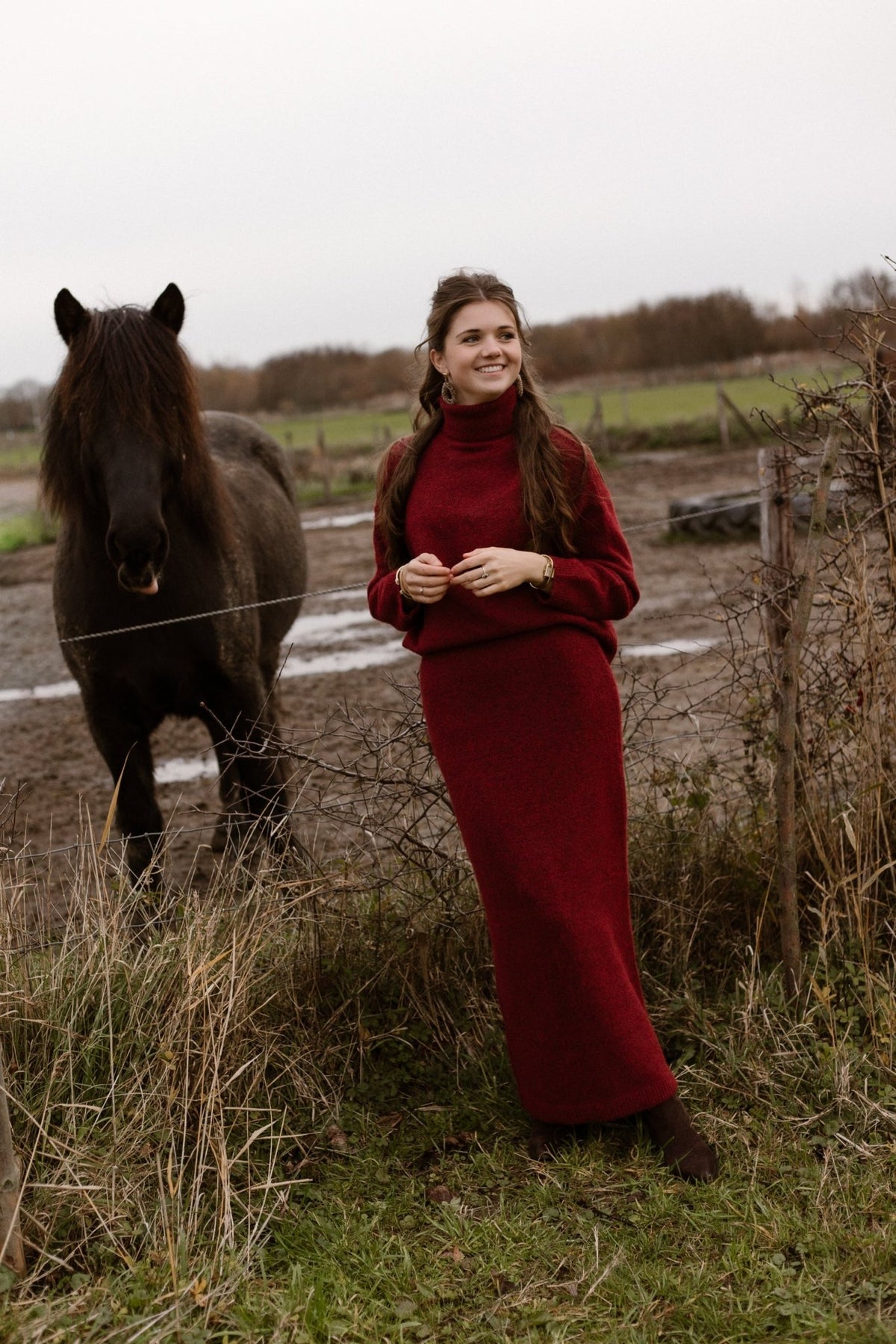 Marit col bordeaux - Bij Keesje - Bij Keesje The Label