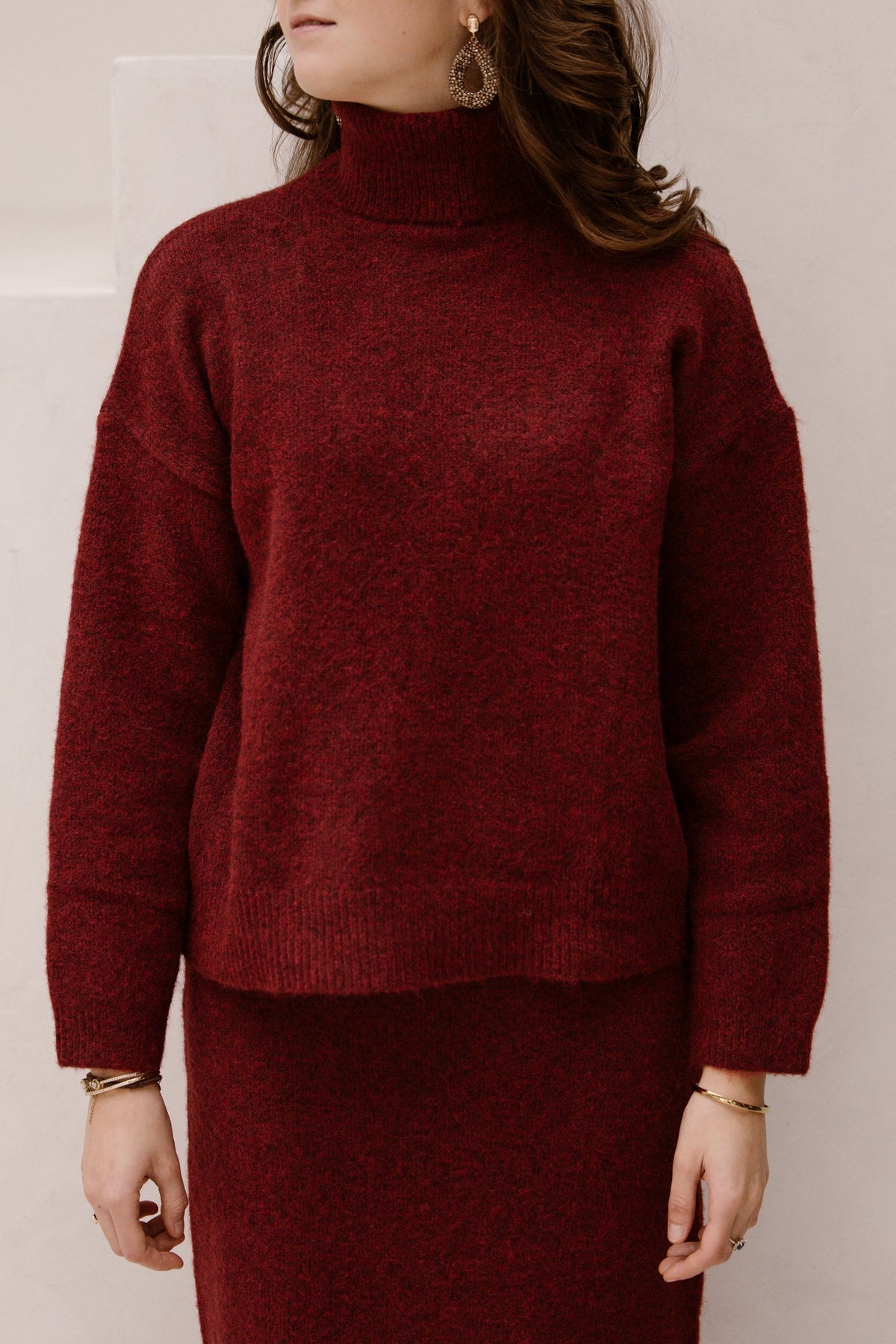 Marit col bordeaux - Bij Keesje - Bij Keesje The Label