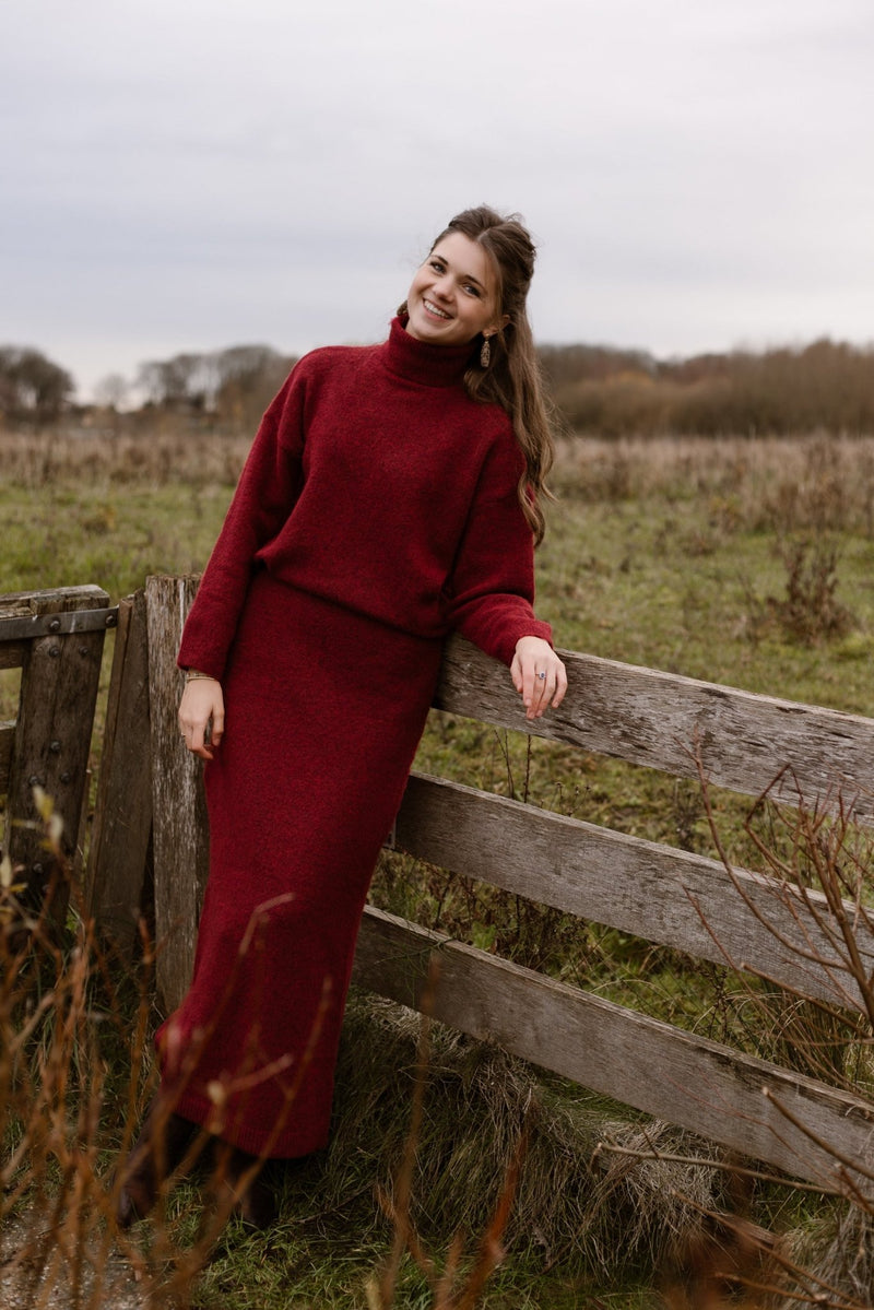Marit col bordeaux - Bij Keesje - Bij Keesje The Label