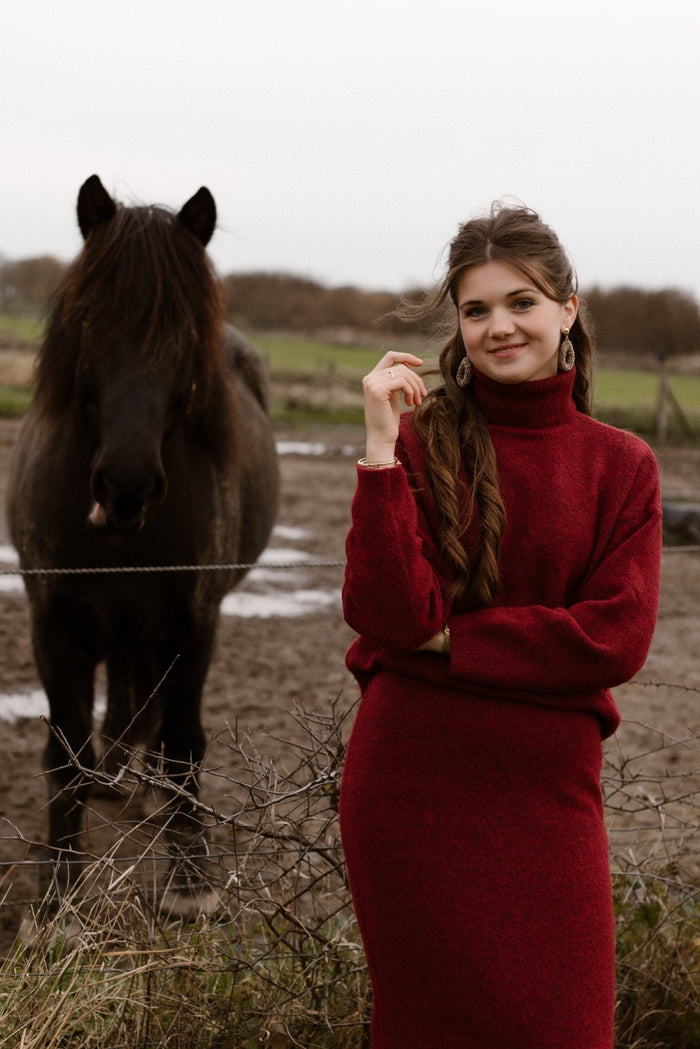 Marit col bordeaux - Bij Keesje - Bij Keesje The Label