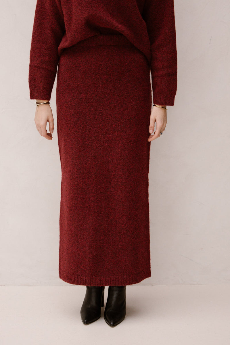 Marit skirt bordeaux - Bij Keesje - Bij Keesje The Label