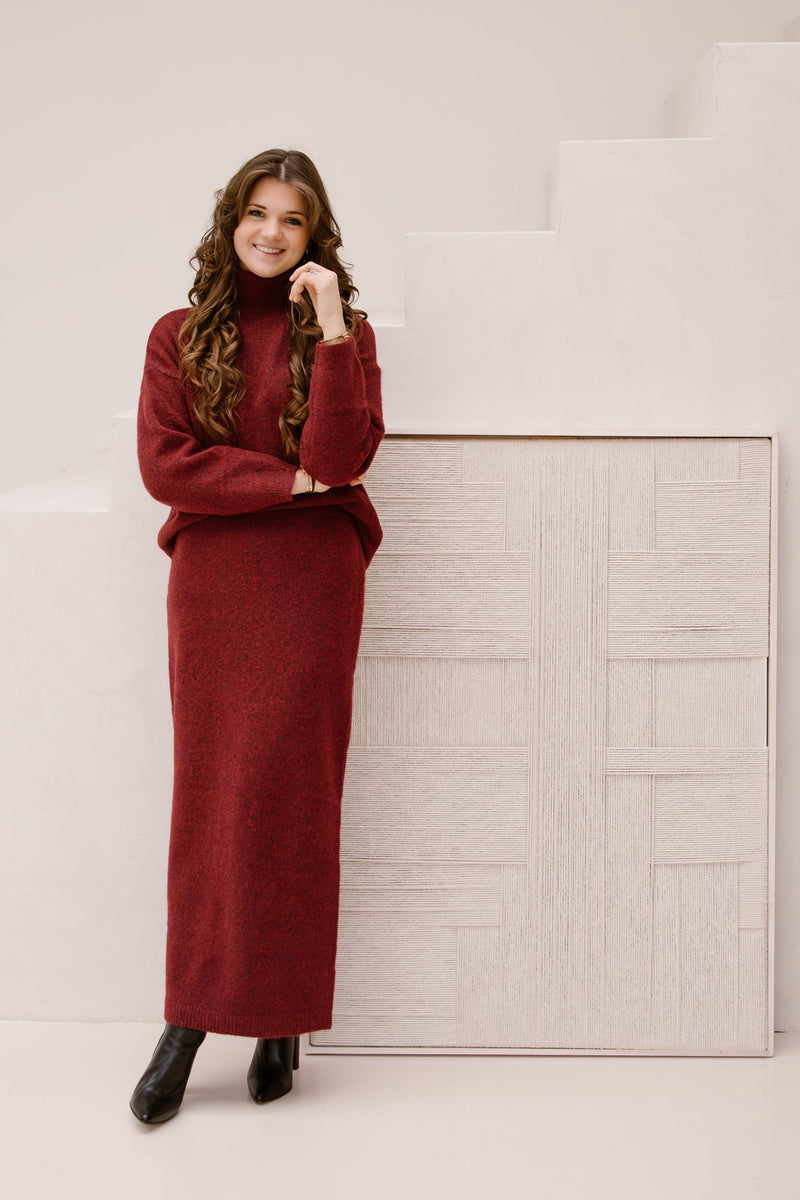 Marit skirt bordeaux - Bij Keesje - Bij Keesje The Label