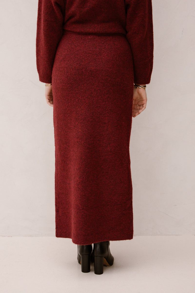 Marit skirt bordeaux - Bij Keesje - Bij Keesje The Label