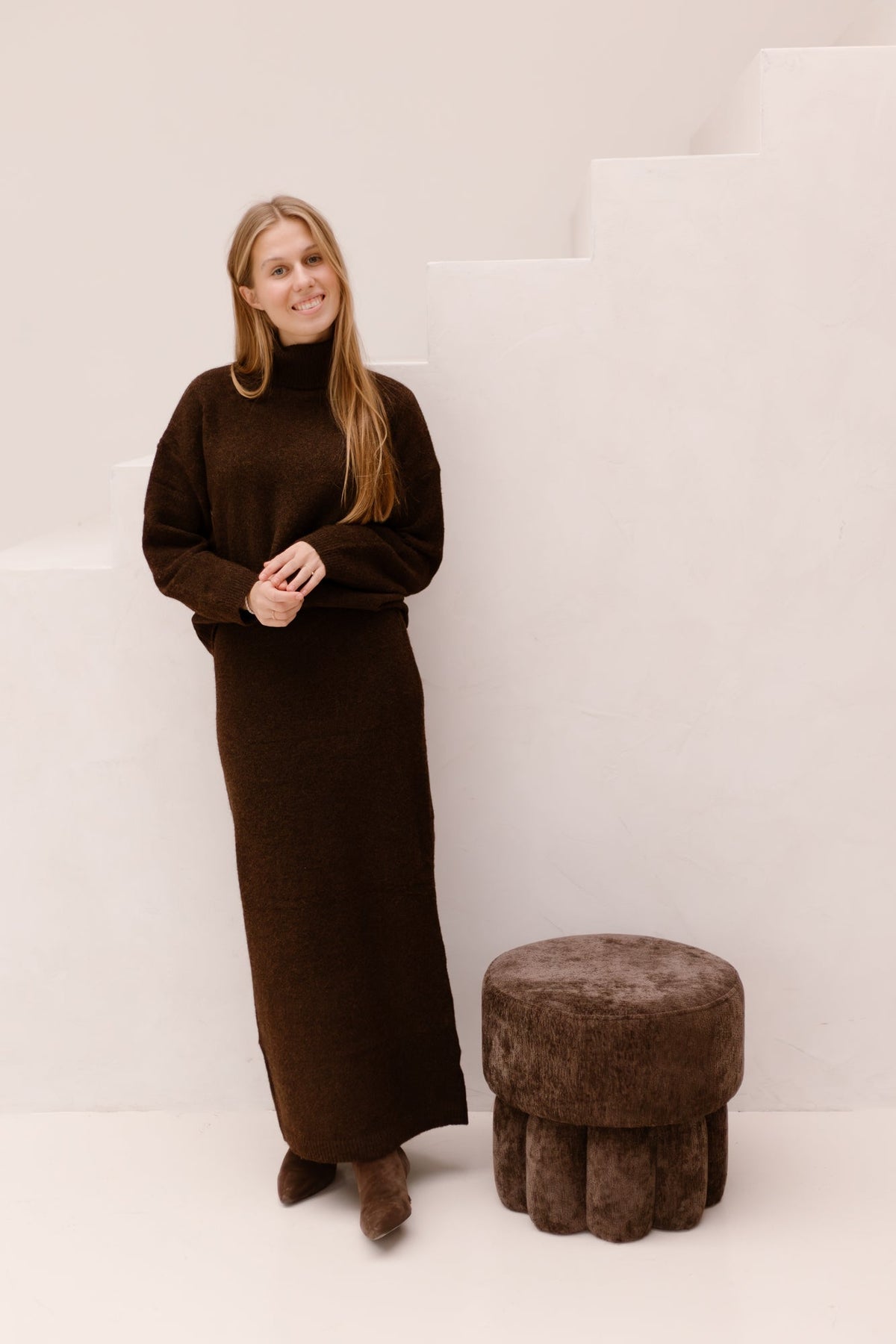 Marit skirt dark brown - Bij Keesje - Bij Keesje The Label