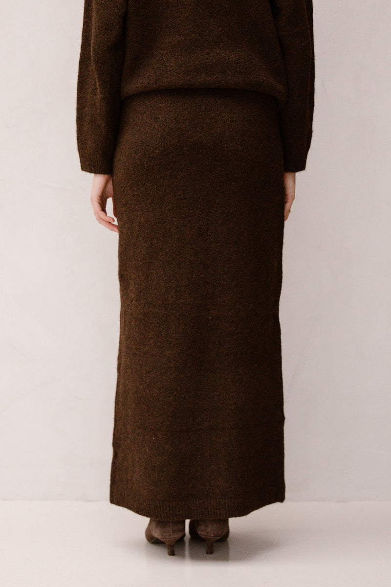 Marit skirt dark brown - Bij Keesje - Bij Keesje The Label
