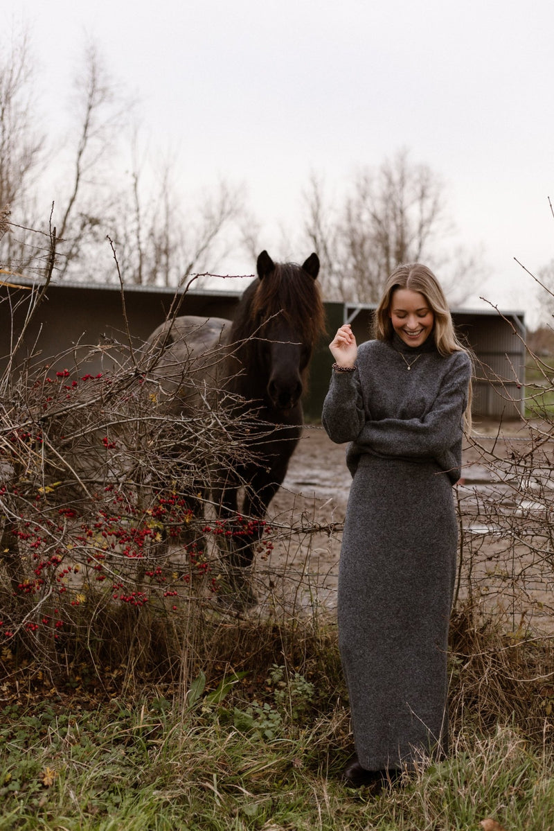 Marit skirt dark grey - Bij Keesje - Bij Keesje The Label