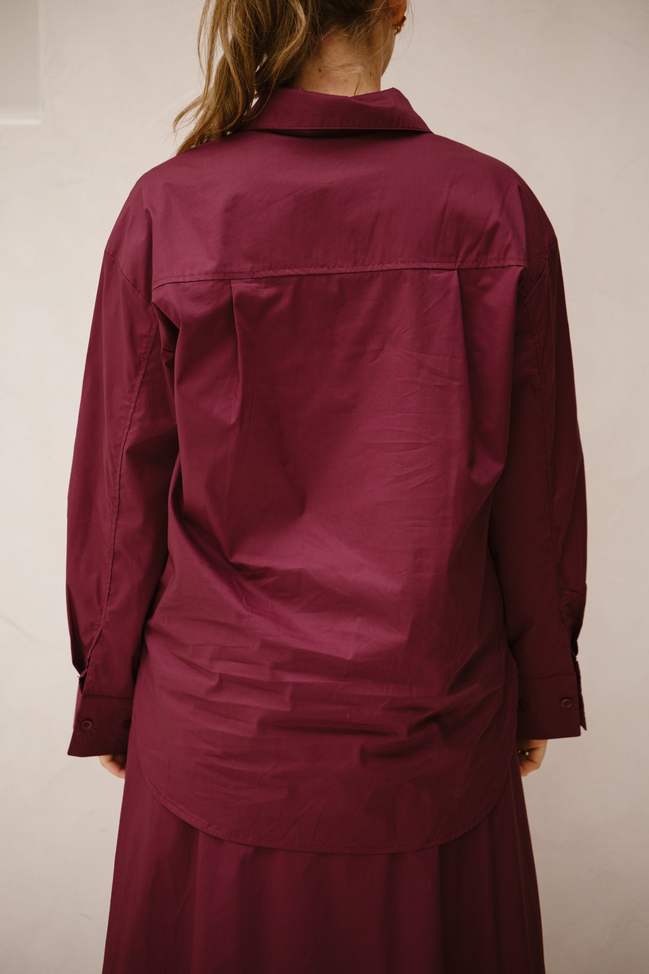 Marjolein blouse logo bordeaux - Bij Keesje - Bij Keesje The Label