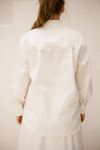 Marjolein blouse logo offwhite/camel - Bij Keesje - Bij Keesje The Label