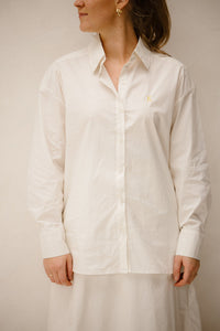 Marjolein blouse logo offwhite/geel - Bij Keesje - Bij Keesje The Label