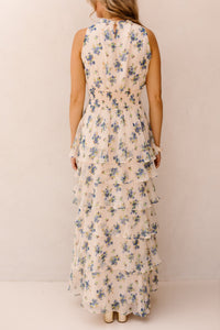 Marli Amazing Chiffon Rose Dress Light Blue - Bij Keesje - Neo Noir - Jurk
