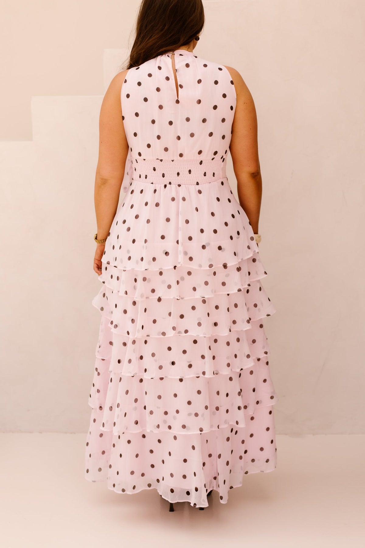 Marli Big Dot Dress Light Pink - Bij Keesje - Neo Noir - Jurk