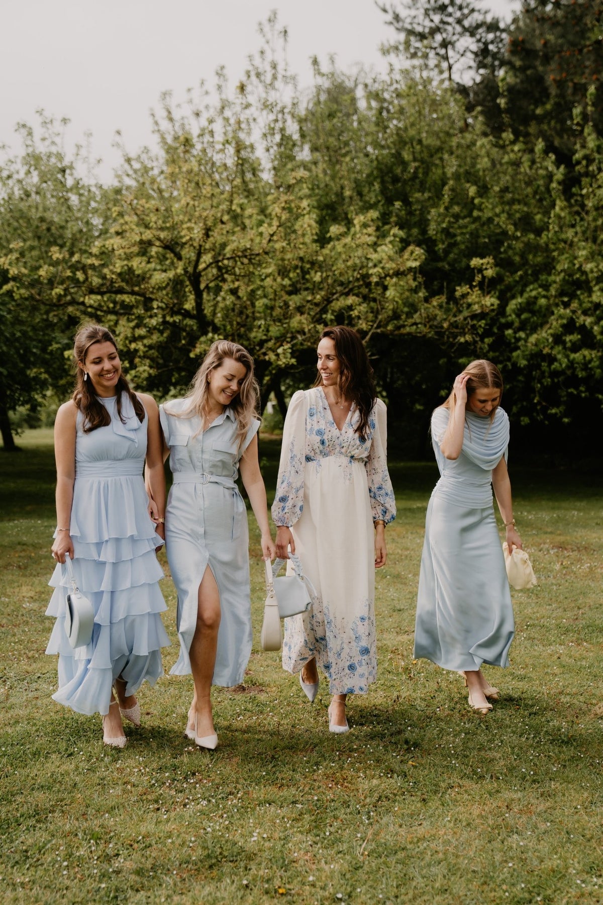 Marli Solid Chiffon Dress Light Blue - Bij Keesje - Neo Noir - Jurk