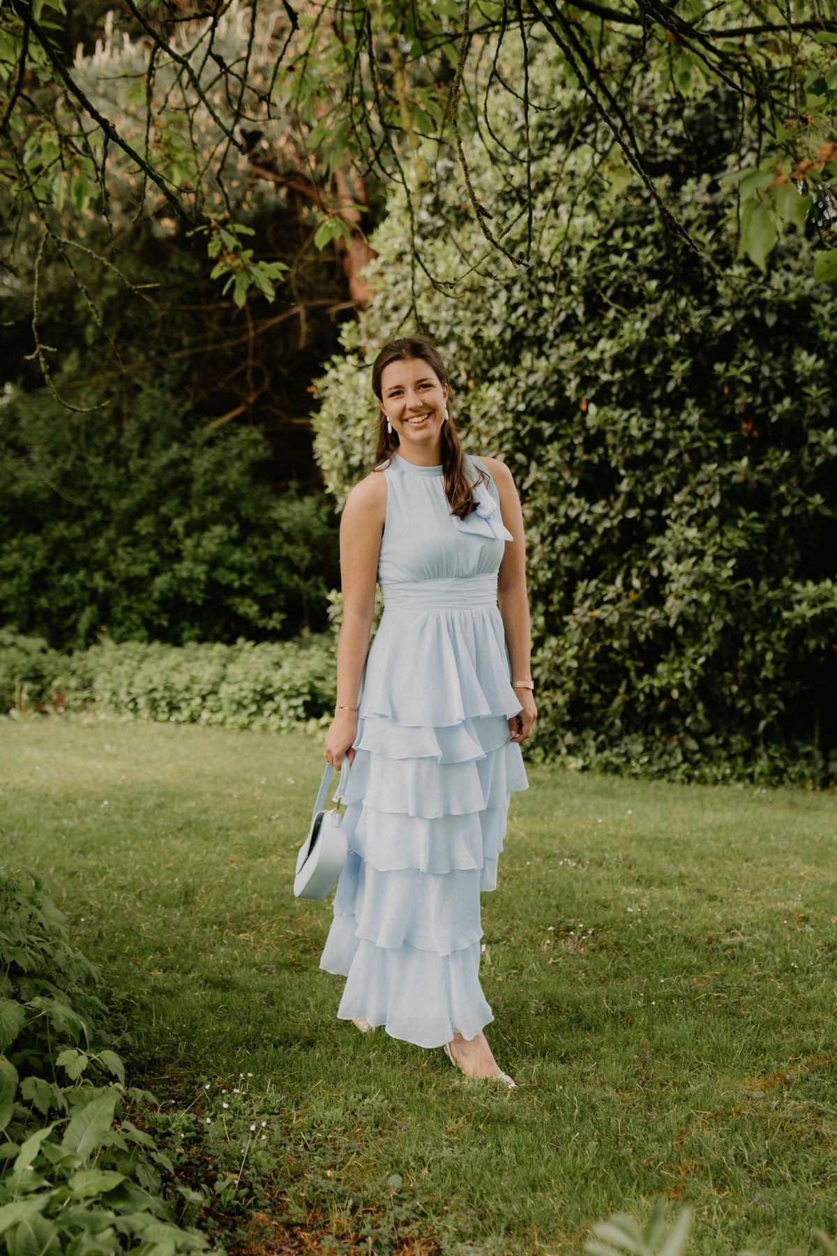 Marli Solid Chiffon Dress Light Blue - Bij Keesje - Neo Noir - Jurk