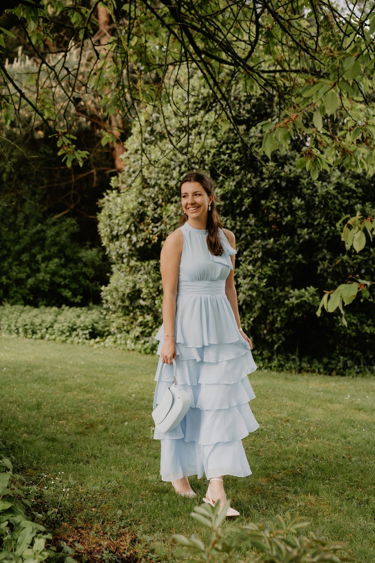 Marli Solid Chiffon Dress Light Blue - Bij Keesje - Neo Noir - Jurk