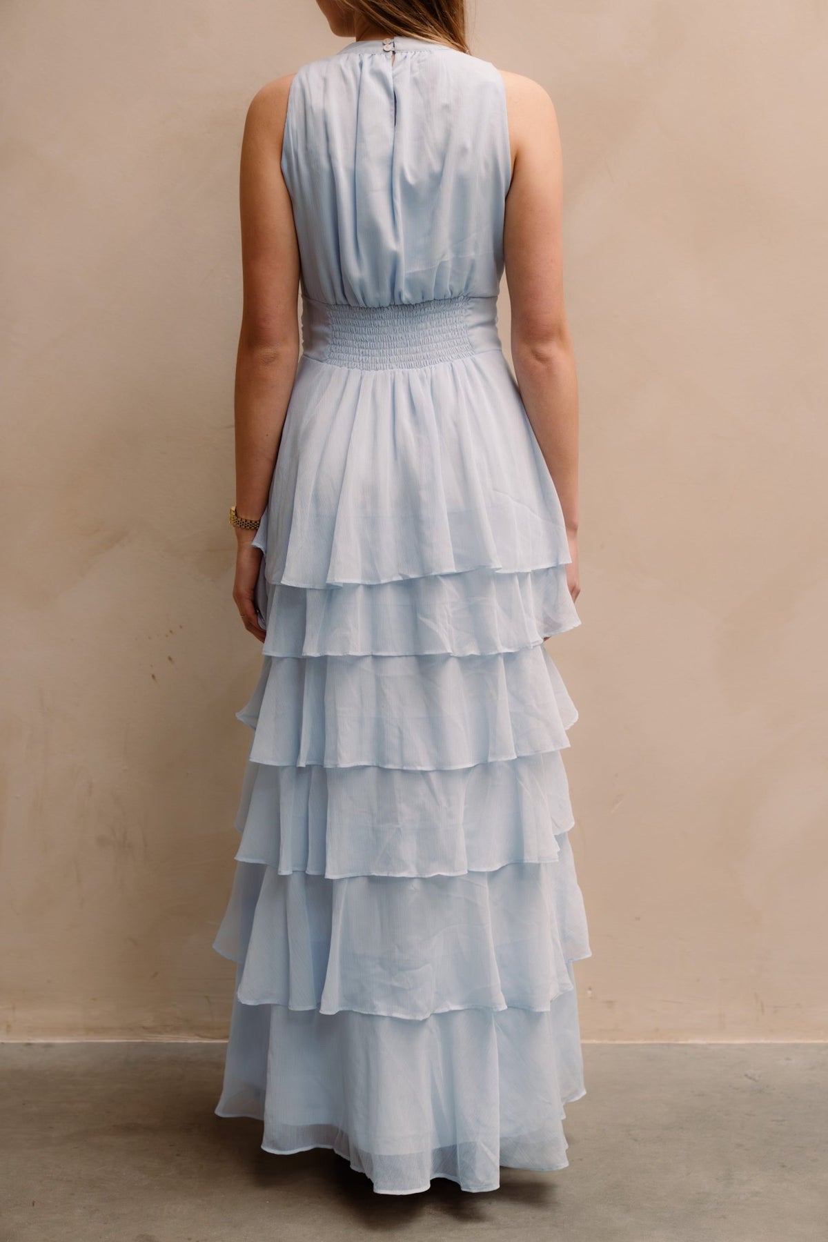 Marli Solid Chiffon Dress Light Blue - Bij Keesje - Neo Noir - Jurk