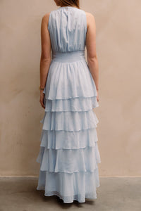 Marli Solid Chiffon Dress Light Blue - Bij Keesje - Neo Noir - Jurk