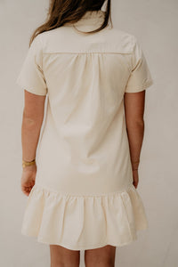 Marlijne denim dress beige - Bij Keesje - Bij Keesje - Jurk