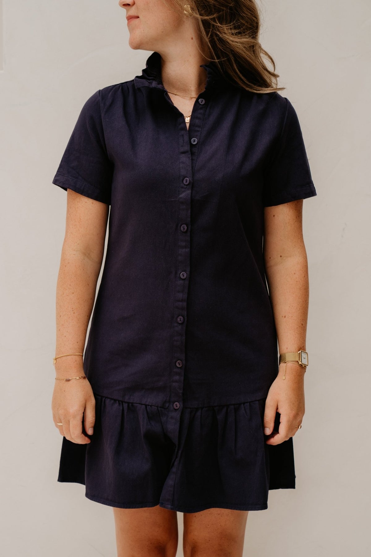 Marlijne denim dress darkblue - Bij Keesje - Bij Keesje - Jurk