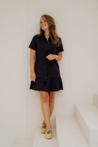 Marlijne denim dress darkblue - Bij Keesje - Bij Keesje - Jurk