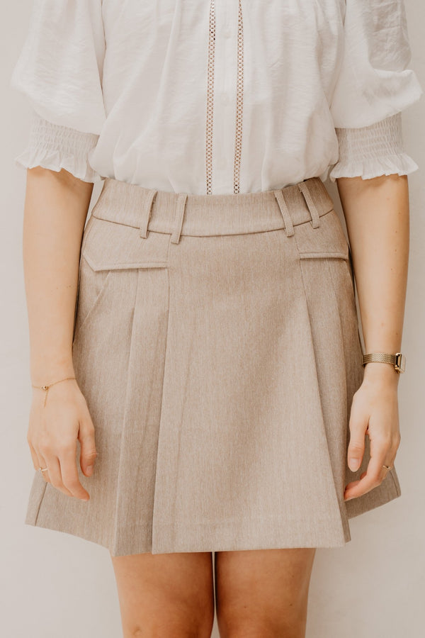 MarloCC Pocket Plet MiniSkirt - Bij Keesje - Co'couture - Rok