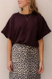 Marrie sweater shirt brown - Bij Keesje - Bij Keesje - Top