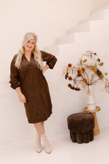 Maura dress dark earth - Bij Keesje - exxcellent - Jurk