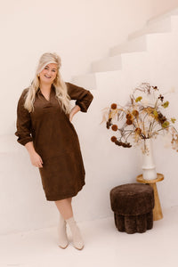 Maura dress dark earth - Bij Keesje - exxcellent - Jurk