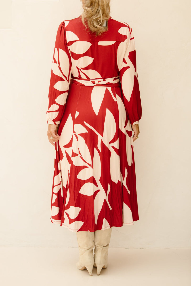 Maxi crossover jurk met design B118 - Bij Keesje - K - design