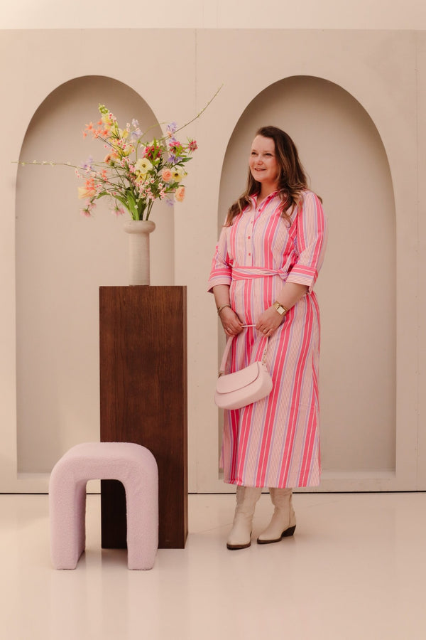 Maxi jurk met design C366L - Bij Keesje - K - design - Jurk