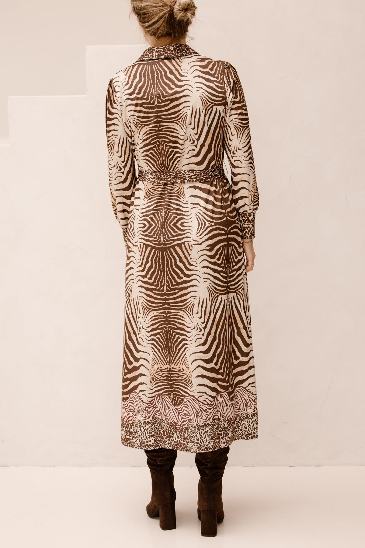 Maxi polo jurk met design B209 - Bij Keesje - K - design