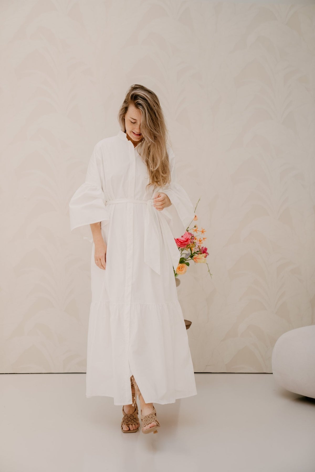 Maxi white cotton dress - Bij Keesje - Bij Keesje - Jurk