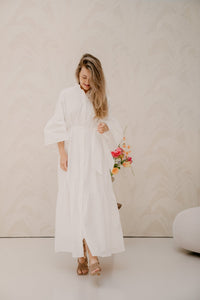 Maxi white cotton dress - Bij Keesje - Bij Keesje - Jurk