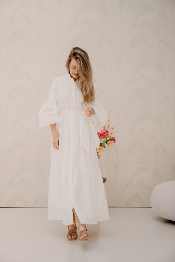Maxi white cotton dress - Bij Keesje - Bij Keesje - Jurk