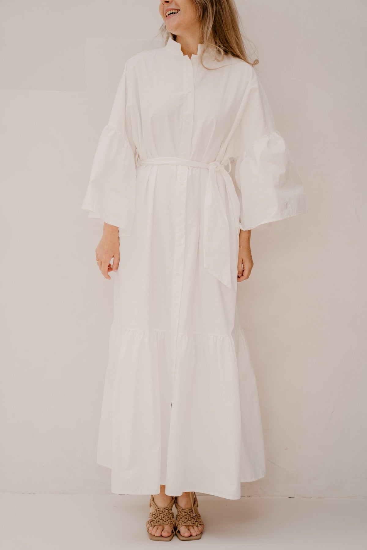 Maxi white cotton dress - Bij Keesje - Bij Keesje - Jurk