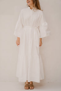 Maxi white cotton dress - Bij Keesje - Bij Keesje - Jurk