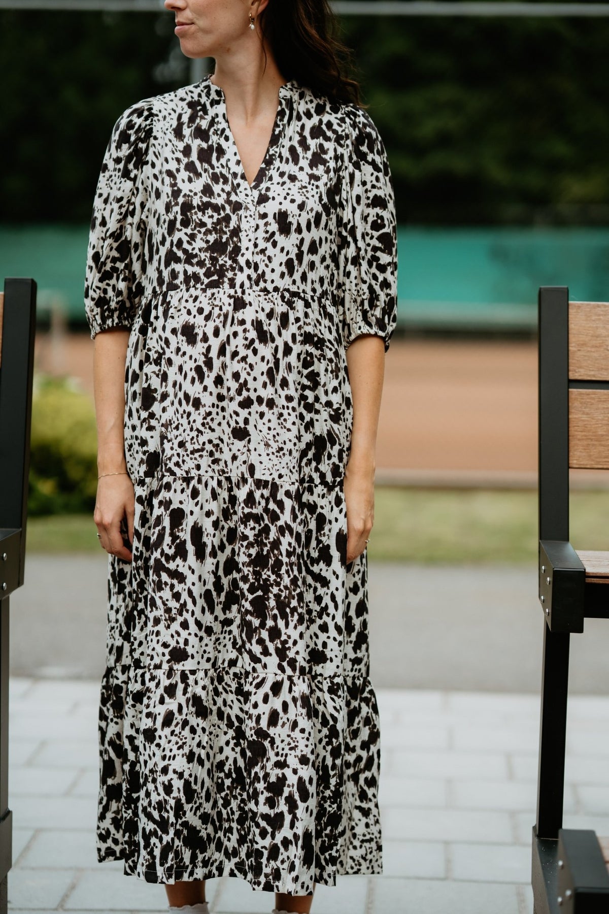 MaxonCC Floor Dress Bone - Bij Keesje - Co'couture - Jurk