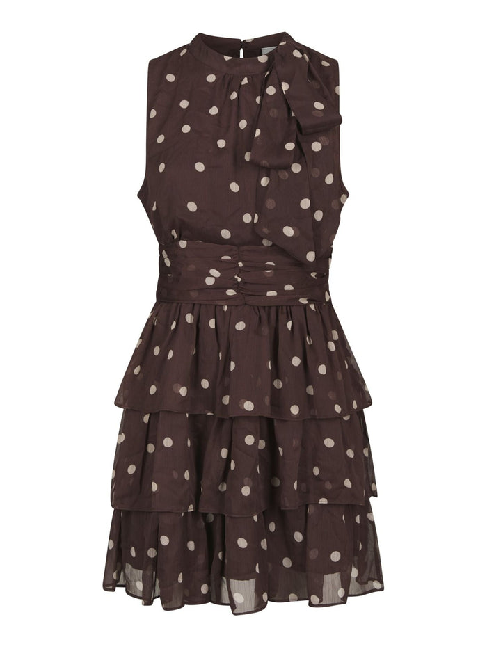 May Big Dot Dress Brown - Bij Keesje - Neo Noir - Jurk