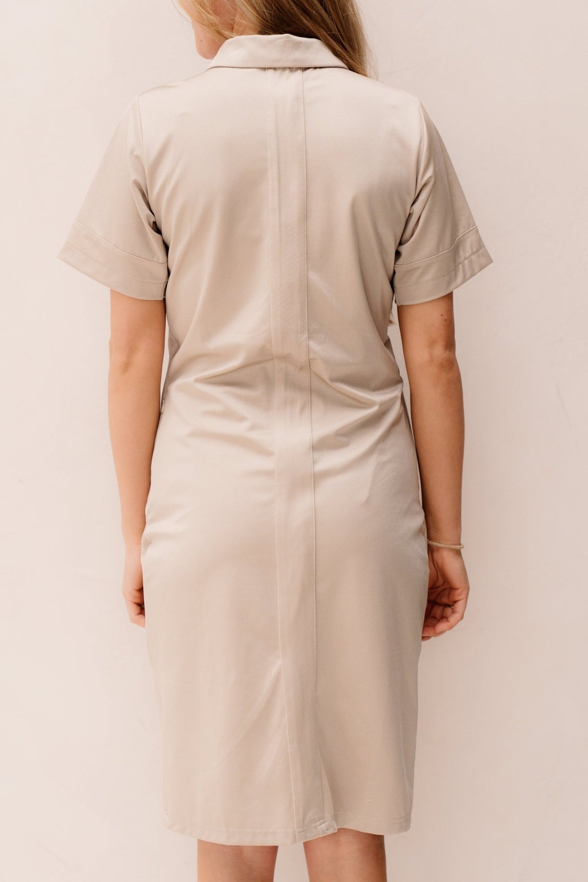 Meave dress travel lurex champagne - Bij Keesje - Kimara - Jurk