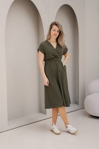 Melanie jurk groen - Bij Keesje - Bij Keesje - Jurk