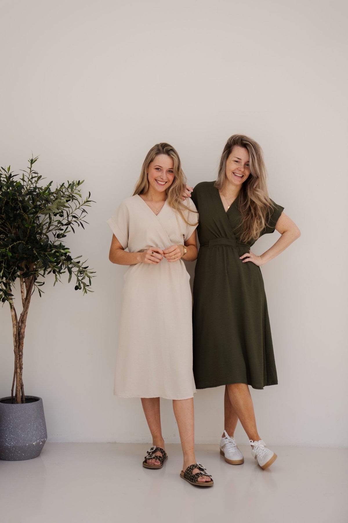 Melanie jurk groen - Bij Keesje - Bij Keesje - Jurk