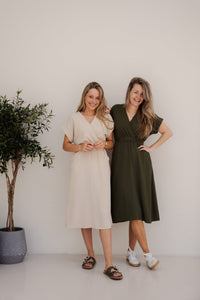 Melanie jurk groen - Bij Keesje - Bij Keesje - Jurk